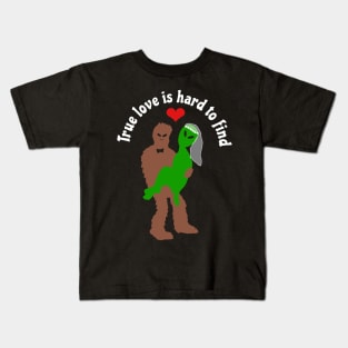 Bigfoot Valentine Kids T-Shirt